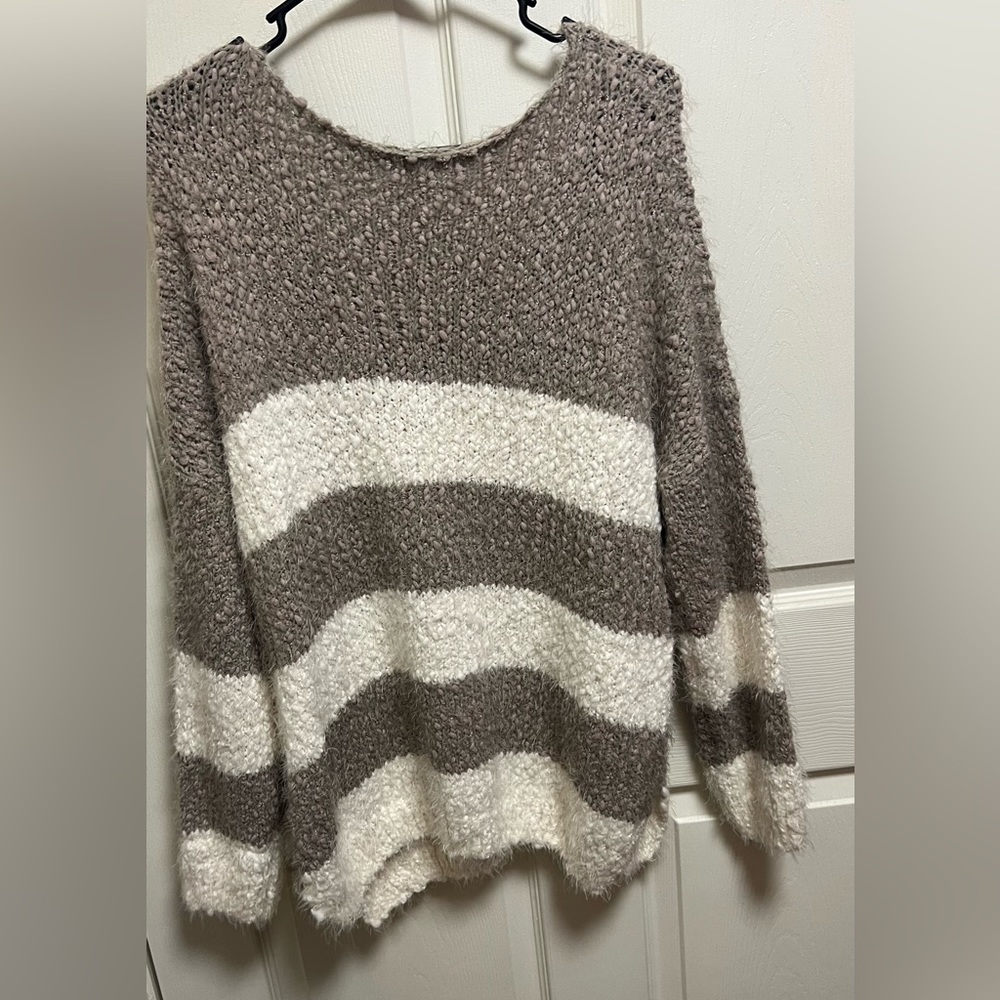 Beautiful tan and cream sweater